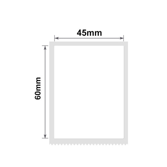 NB196 - NIIMBOT - B1 / B21 / B3S - 45X60MM - 125 LABELS PER ROLL - WHITE