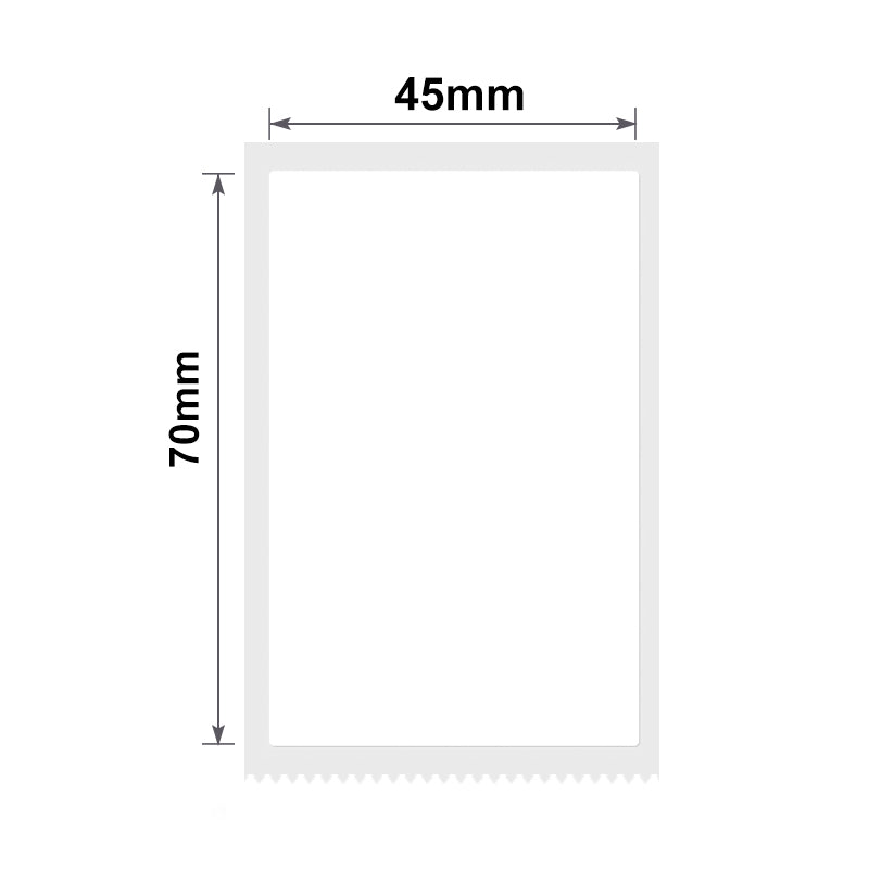 NB197 - NIIMBOT - B1 / B21 / B3S - 45*70MM - 110 LABELS PER ROLL - WHITE