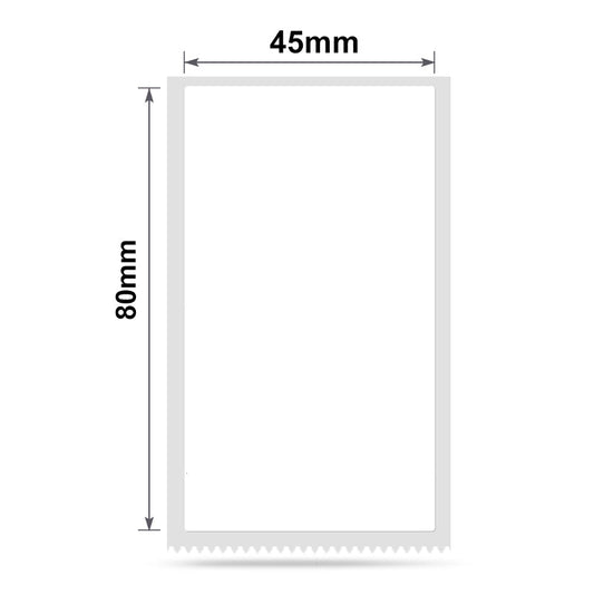 NB198 - NIIMBOT - B1 / B21 / B3S - T45X80MM - 95 LABELS PER ROLL - WHITE