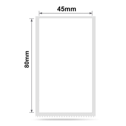 NB198 - Niimbot - B1 / B21 / B31 / B3S / B4 - 45x80mm - 95 White Labels