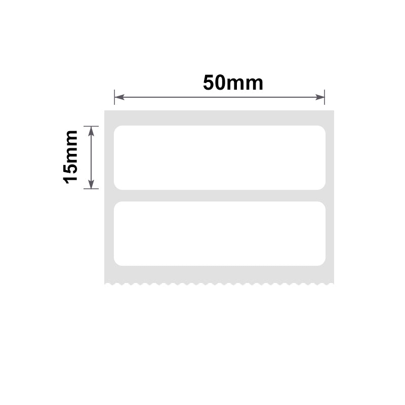 NB199 - NIIMBOT - B1 / B21 / B3S / B4 - T50X15MM/2R - 460 LABELS PER ROLL - WHITE