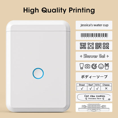 NB120 - NIIMBOT - D110 - PORTABLE LABEL BLUETOOTH PRINTER INCL FREE LABEL ROLL (15X30MM)