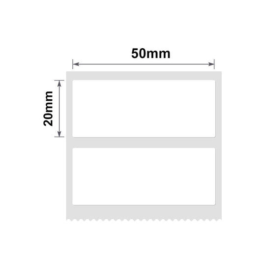 NB200 - NIIMBOT - B1 / B21 / B3S - T50X20MM - 320 LABELS PER ROLL - WHITE