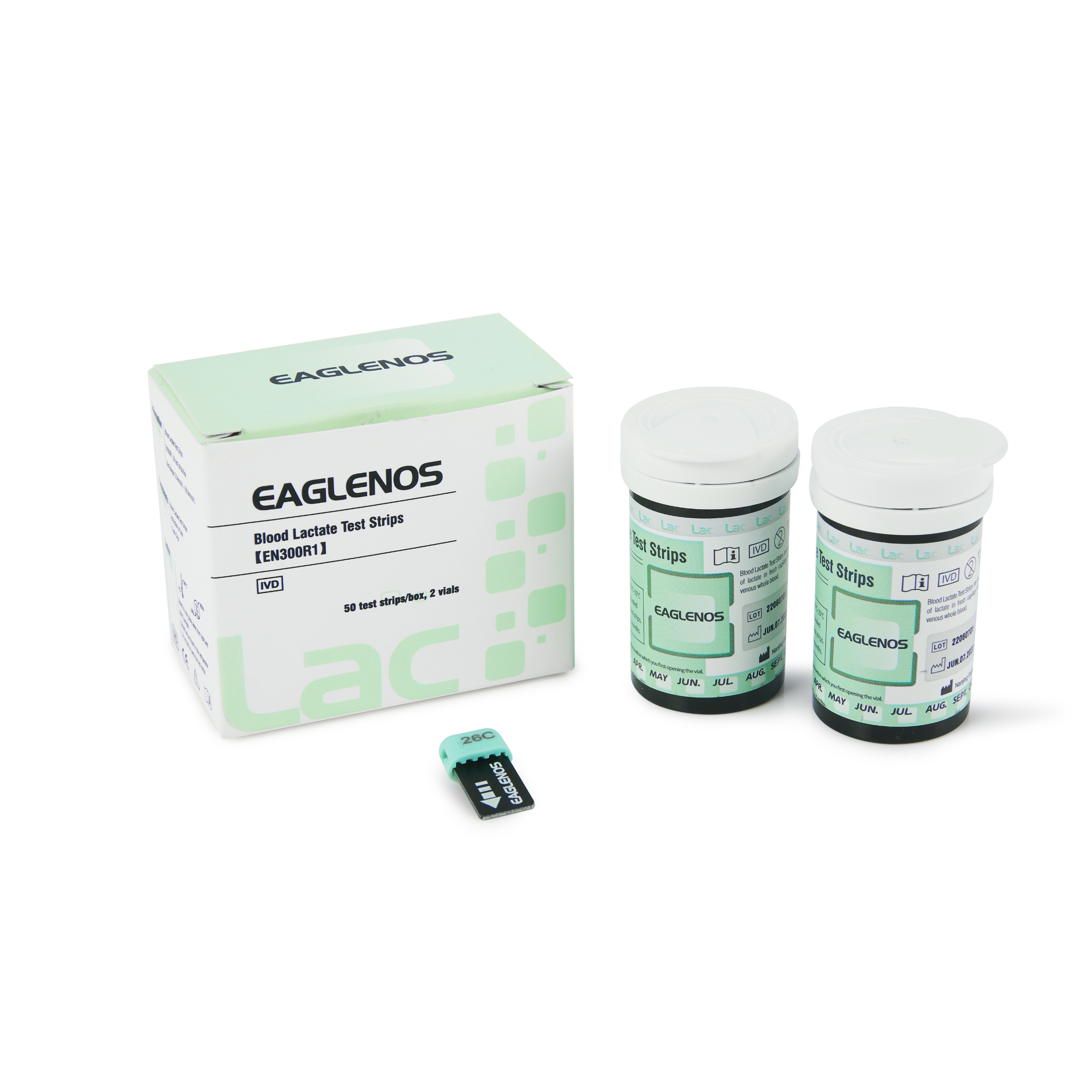 EAGLENOS - LACTATE BLOOD TEST STRIPS (EN300R1) - BOX OF 50