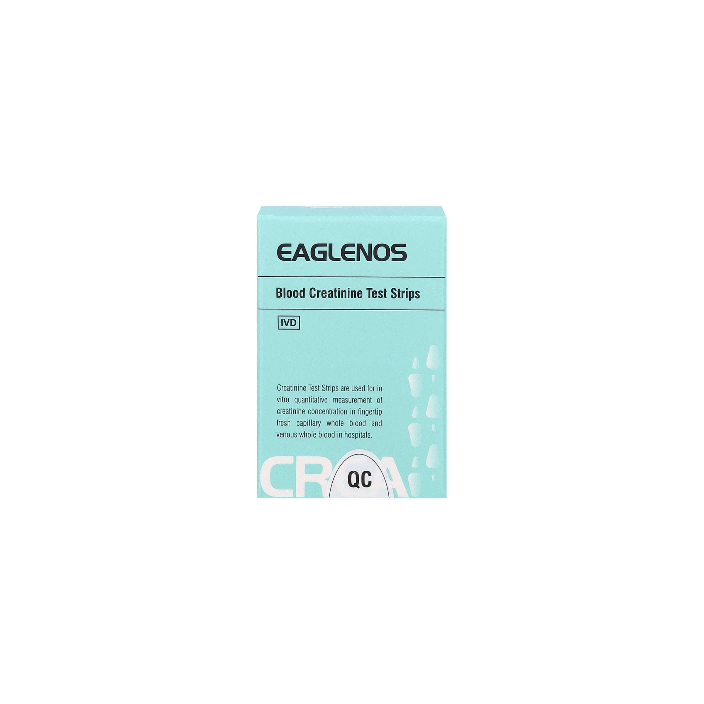 EAGLENOS - CREATININE BLOOD TEST STRIPS (iCR10) - BOX OF 25