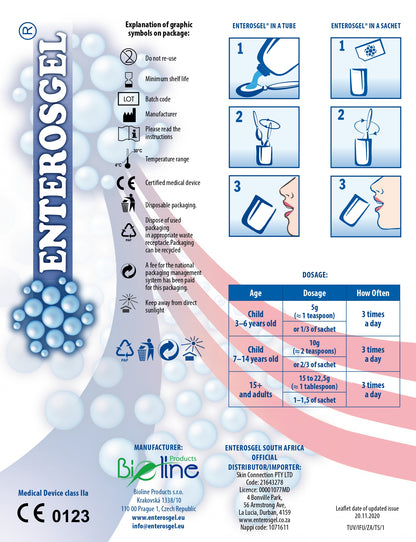 ENTEROSGEL® - GASTROINTESTINAL ADSORBENT – 90G / 225G TUBE