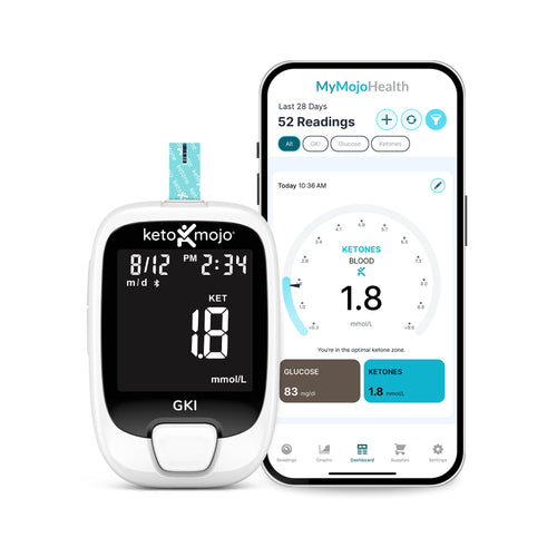 Keto-Mojo GKI Bluetooth Blood Glucose and Ketone Meter Starter Kit (mmol/L)