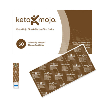 Keto-Mojo GKI Blood Glucose Test Strips, 60 Pack
