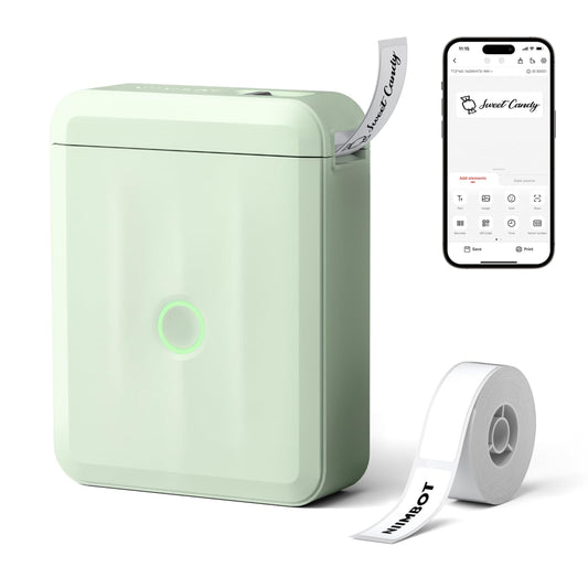 NIIMBOT - D110_M - PORTABLE BLUETOOTH LABEL PRINTER INCLUDING FREE LABEL ROLL (12*40MM - WHITE)