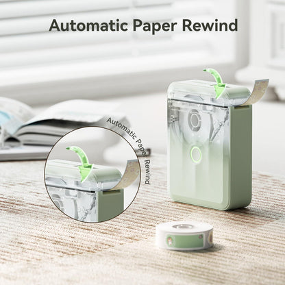 NB524 - Niimbot - D110-M - Portable Bluetooth Label Printer Incl Free Label Roll (12x40mm)