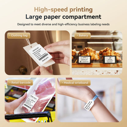 NB605 - Niimbot - K3 - Thermal Business Bluetooth Label Printer - Incl 50x30mm Label Roll With 900 Labels
