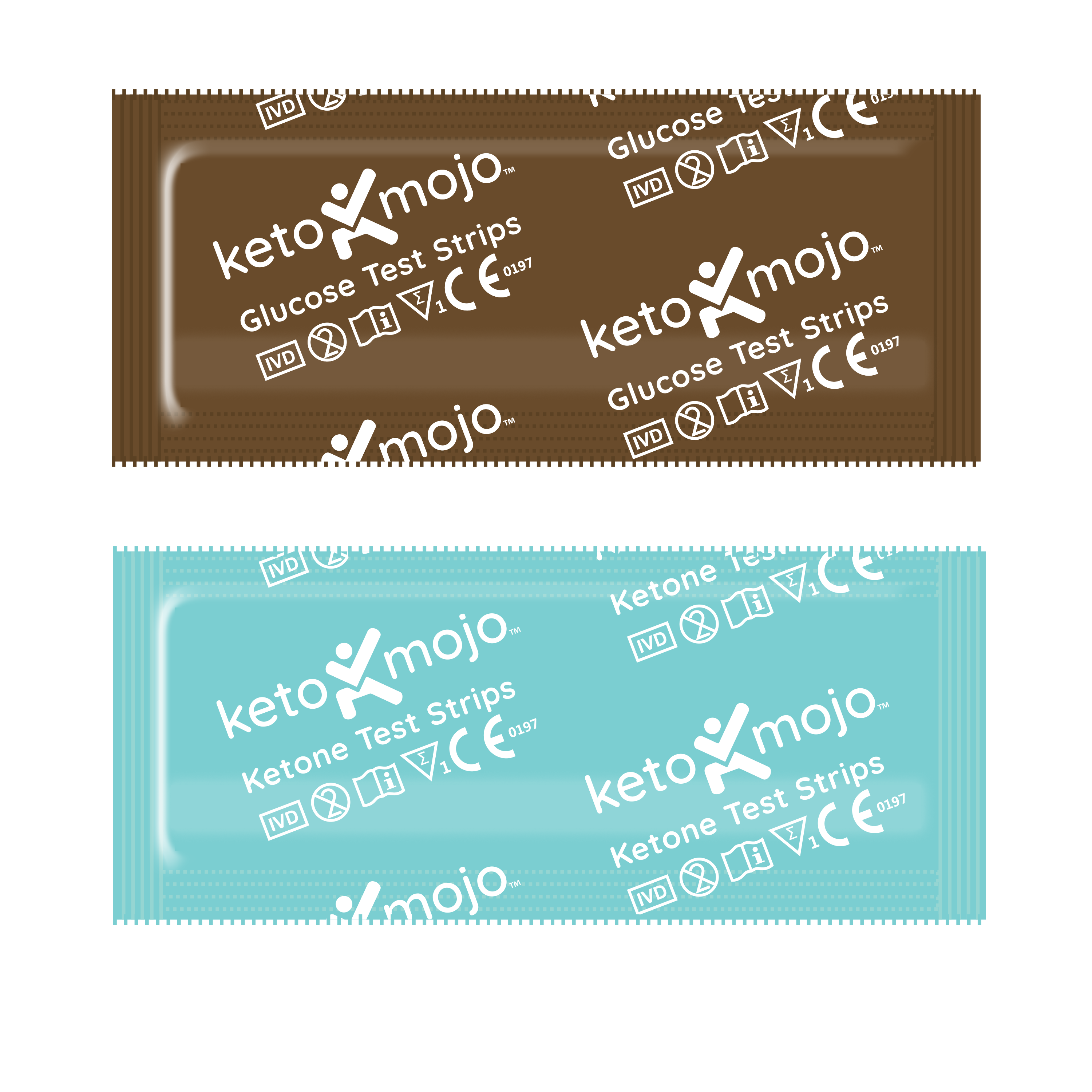 KETO MOJO™ - GKI - BLOOD GLUCOSE & KETONE TEST STRIPS (60'S) - COMBO PACK
