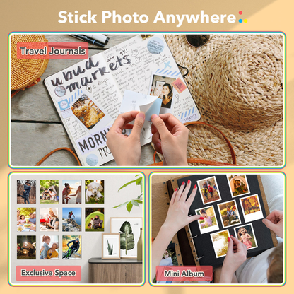LIENE - Pearl K100 - 2x3 Inch ZINK Adhesive Photo Paper - 50 Sheets
