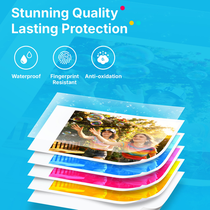 LIENE - Pearl N200 Pro - 2x3 Inch ZINK Bluetooth Photo Printer - Incl. 50 Sheets Photo Paper