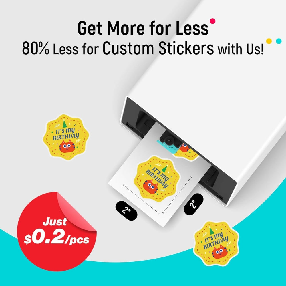 LIENE - PixCut S1 - Bluetooth Photo Sticker Printer & Cutter