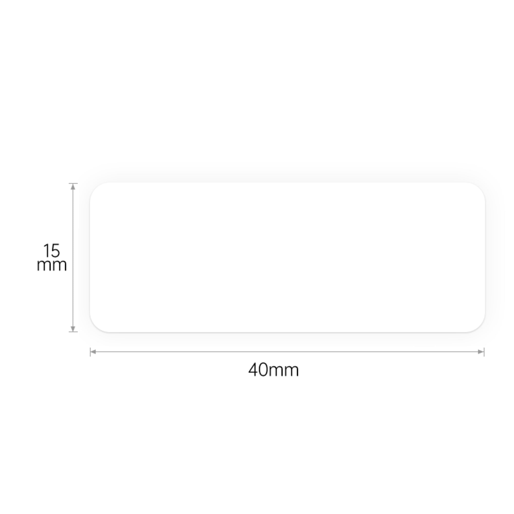NB117 - NIIMBOT - D11 / D101 / D110 / H1S - 15X40MM  - 160 LABELS PER ROLL - WHITE