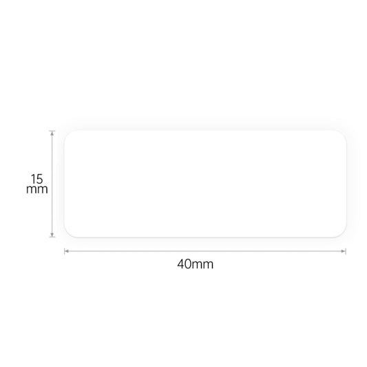 NB117 - NIIMBOT - D11 / D101 / D110 / H1S - 15X40MM  - 160 LABELS PER ROLL - WHITE