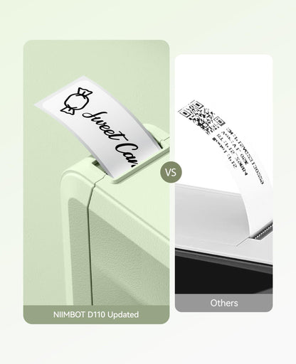 NIIMBOT - D110_M - PORTABLE BLUETOOTH LABEL PRINTER INCLUDING FREE LABEL ROLL (12*40MM - WHITE)