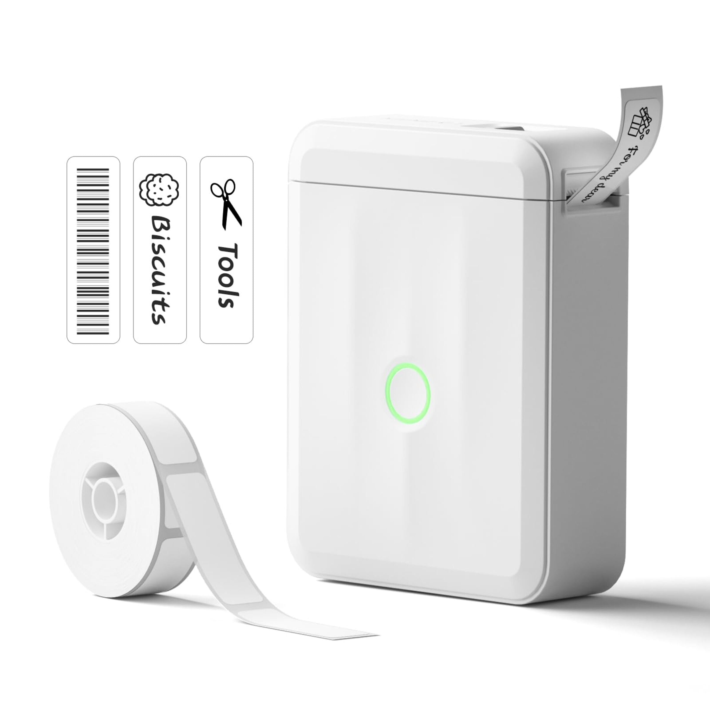 NIIMBOT - D110_M - PORTABLE BLUETOOTH LABEL PRINTER INCLUDING FREE LABEL ROLL (12*40MM - WHITE)