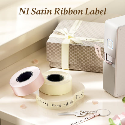 NB624 - NIIMBOT - N1 - BLUETOOTH SATIN RIBBON & LABEL PRINTER KIT INCL BOTH SETS - PINK