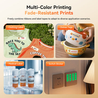 NB623 - Niimbot - N1 - Bluetooth Thermal Transfer Label Printer Incl Free White Label & Black Cartridge (14 x 50mm)
