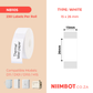 NB105 - NIIMBOT - D11 / D101 / D110 / H1S - 15X26MM - 230 LABELS PER ROLL - WHITE
