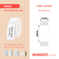 NB106 - NIIMBOT - D11 / D101 / D110 / H1S - 15X30MM - 210  LABELS PER ROLL - WHITE