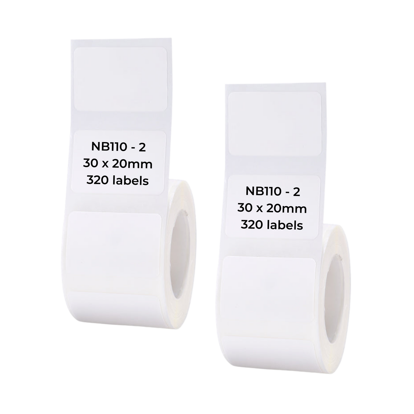 NB110 - NIIMBOT - B1 / B21 / B3S - T30X20MM - 320 LABELS PER ROLL - WHITE