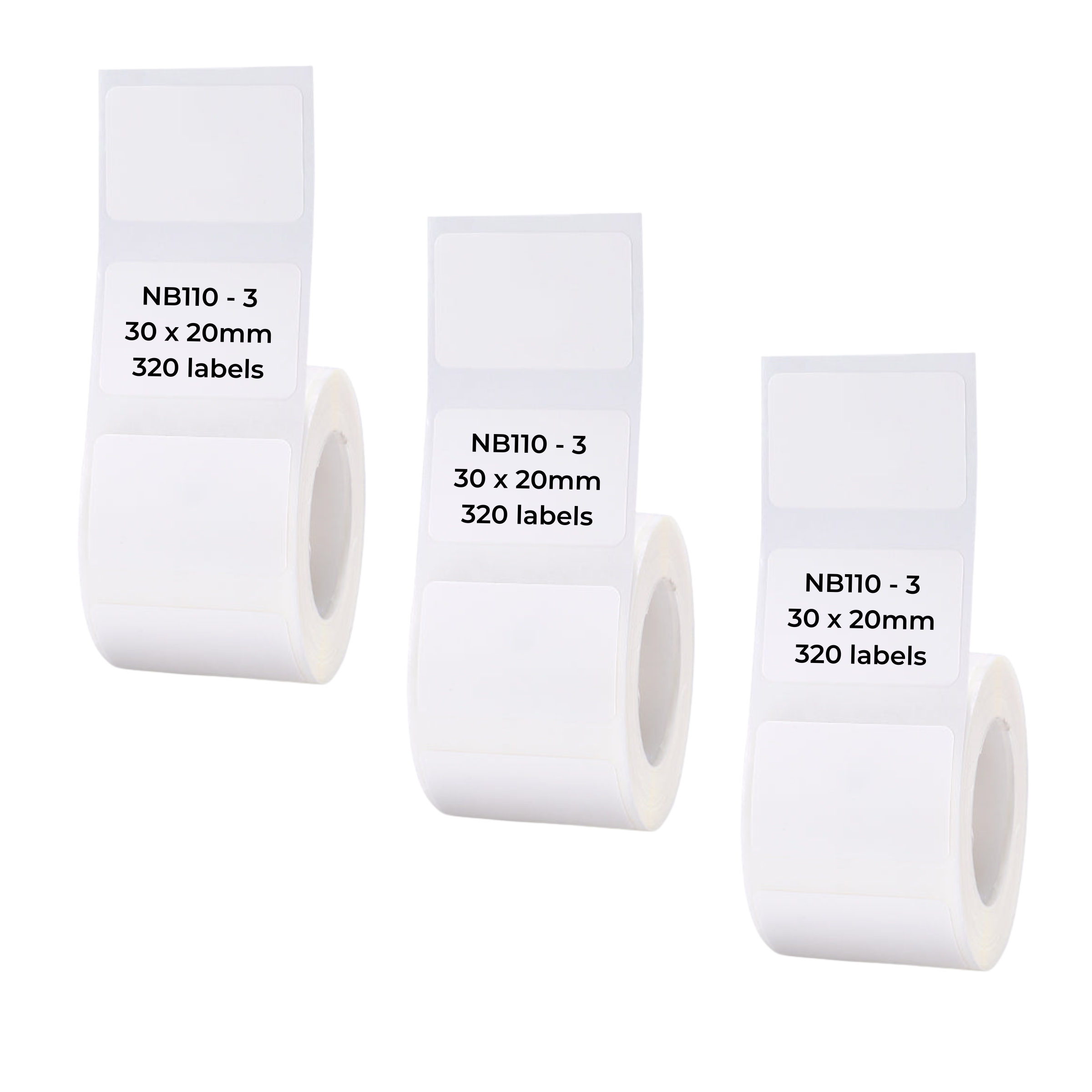 NB110 - NIIMBOT - B1 / B21 / B3S / B4 - T30X20MM - 320 LABELS PER ROLL - WHITE
