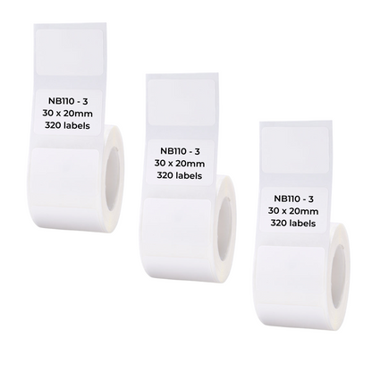 NB110 - NIIMBOT - B1 / B21 / B3S / B4 - T30X20MM - 320 LABELS PER ROLL - WHITE