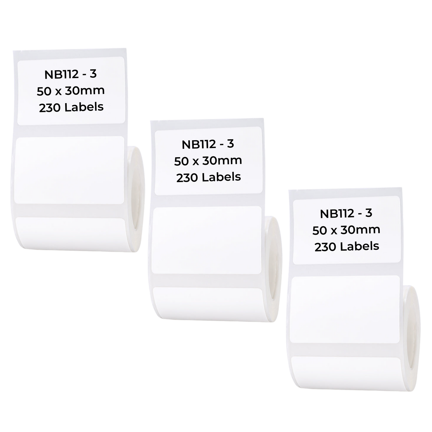 NB112 - NIIMBOT - B1 / B21 / B3S - T50X30MM - 230 LABELS PER ROLL - WHITE
