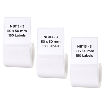 NB113 - NIIMBOT - B1 / B21 / B3S / B4 - 50X50MM - 150 LABELS PER ROLL - WHITE