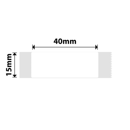 NB117 - Niimbot - D11 / D101 / D110 / H1S - 15x40mm - 155 White Labels