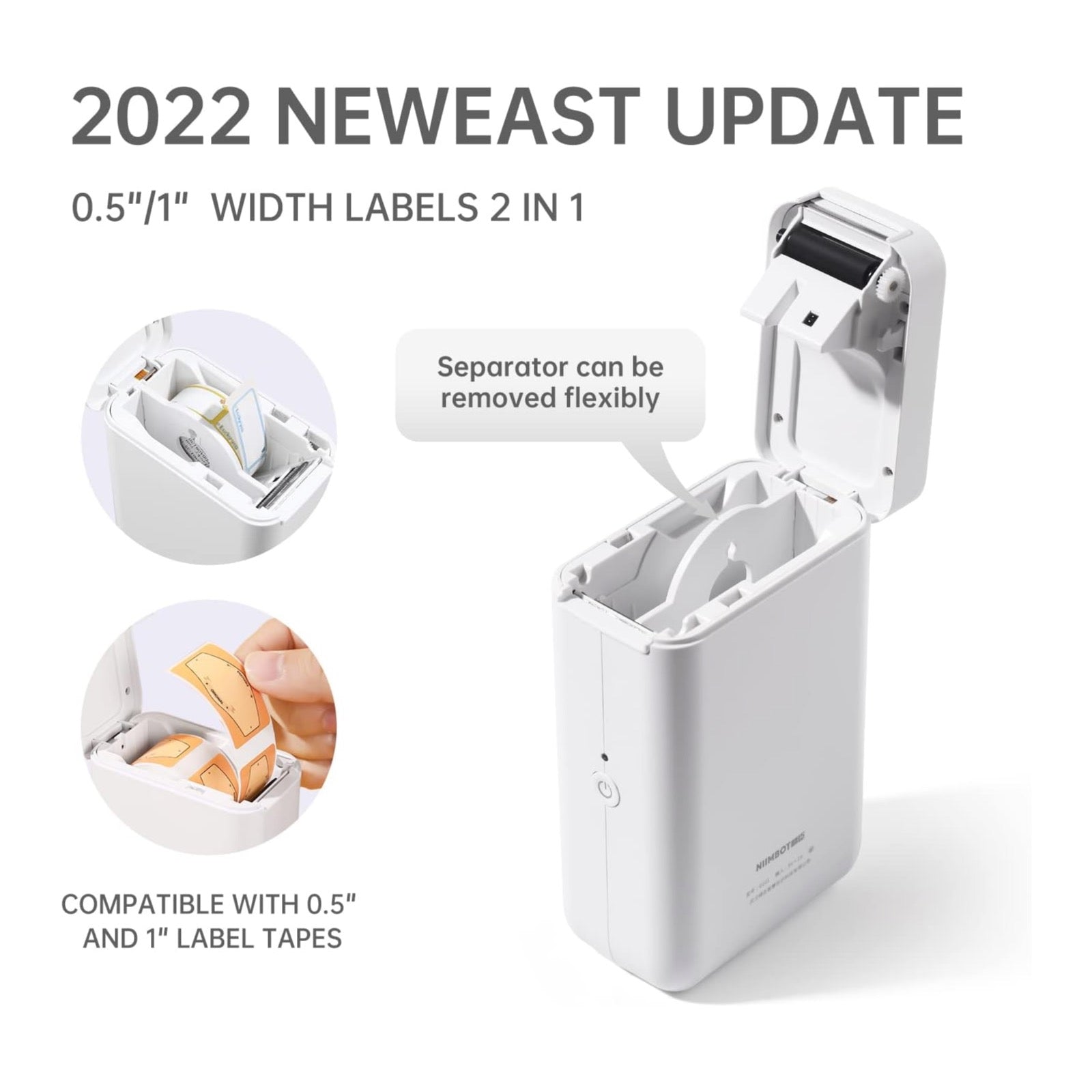 NB121 - Niimbot - D101 - Portable Label Bluetooth Printer Incl Free Label Roll (12x40mm)