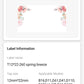 NB124 - NIIMBOT - D11 / D101 / D110 - 12*22MM - 260 THERMAL LABELS - SPRING RED DESIGN
