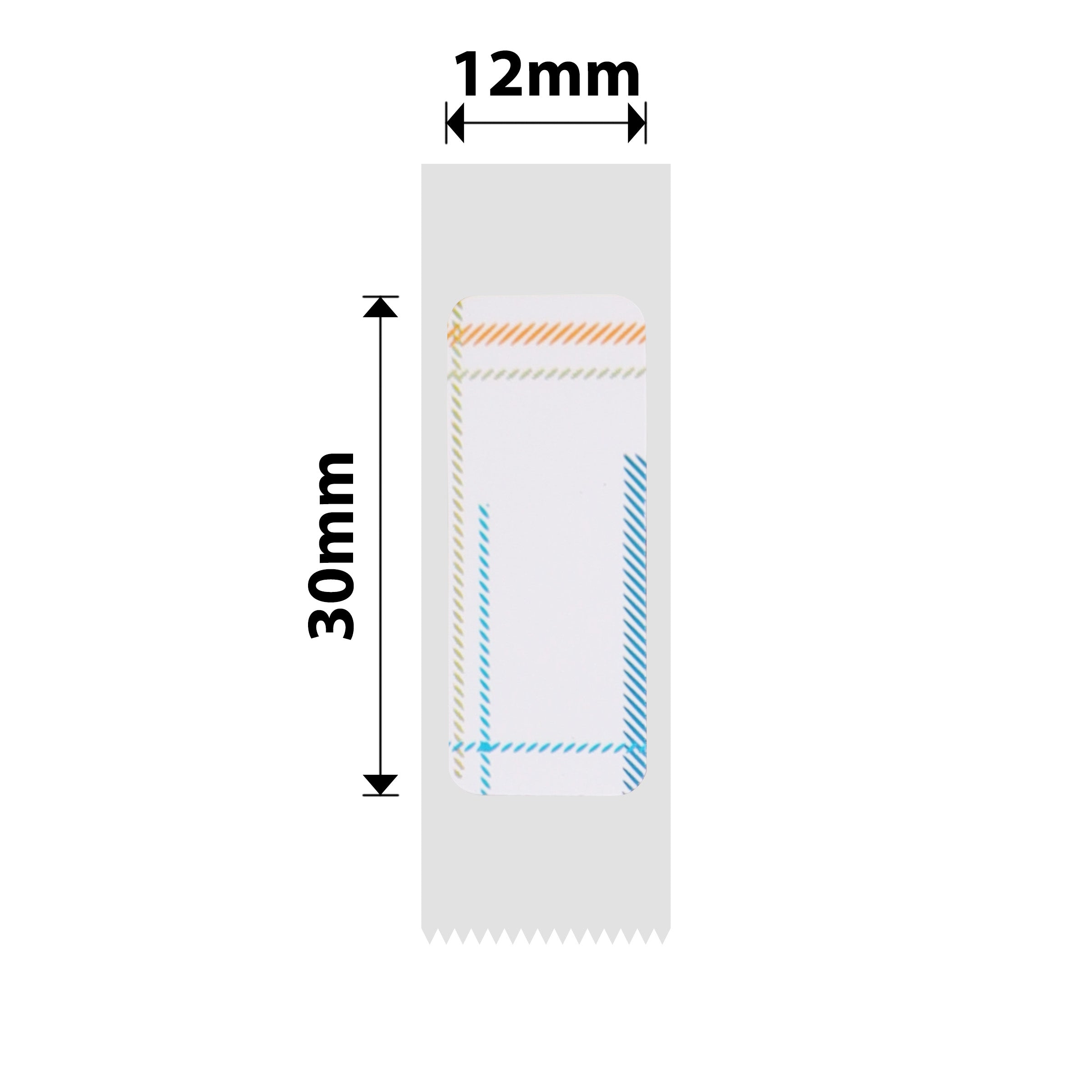 NB125 - NIIMBOT - D11 / D101 / D110 / H1S - RP12X30MM - 210 LABELS PER ROLL - RAINBOWS DESIGN