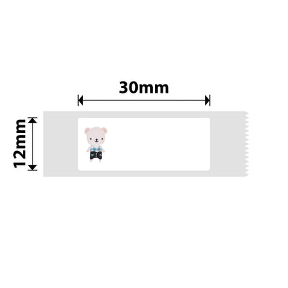 NB127 - Niimbot - D11 / D101 / D110 / H1S - 12x30mm - 210 Baby Bear Labels