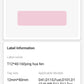 NB128 - NIIMBOT - D11 / D101 / D110 / H1S - 12X40MM - 160 THERMAL LABELS - SOLID PINK