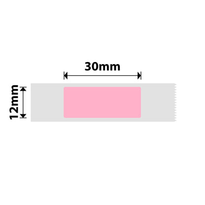 NB128 - Niimbot - D11 / D101 / D110 / H1S - 12x40mm - 155 Pink Labels
