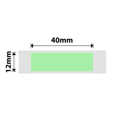 NB129 - Niimbot - D11 / D101 / D110 / H1S - 12x40mm - 155 Green Labels