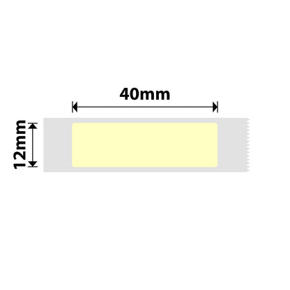 NB132 - Niimbot - D11 / D101 / D110 / H1S - 12x40mm - 155 Light Yellow Labels