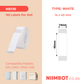 NB136 - NIIMBOT - D11 / D101 / D110 / H1S - RP14X40MM - 155 LABELS PER ROLL - WHITE