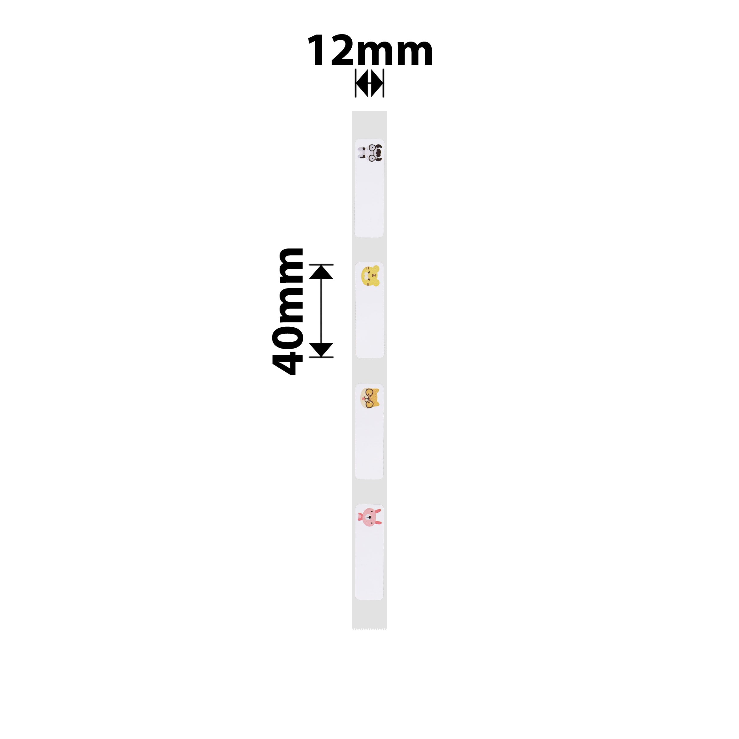 NB139 - NIIMBOT - D11 / D101 / D110 / H1S - RP12X40MM - 160 LABELS PER ROLL - ZOO DESIGN