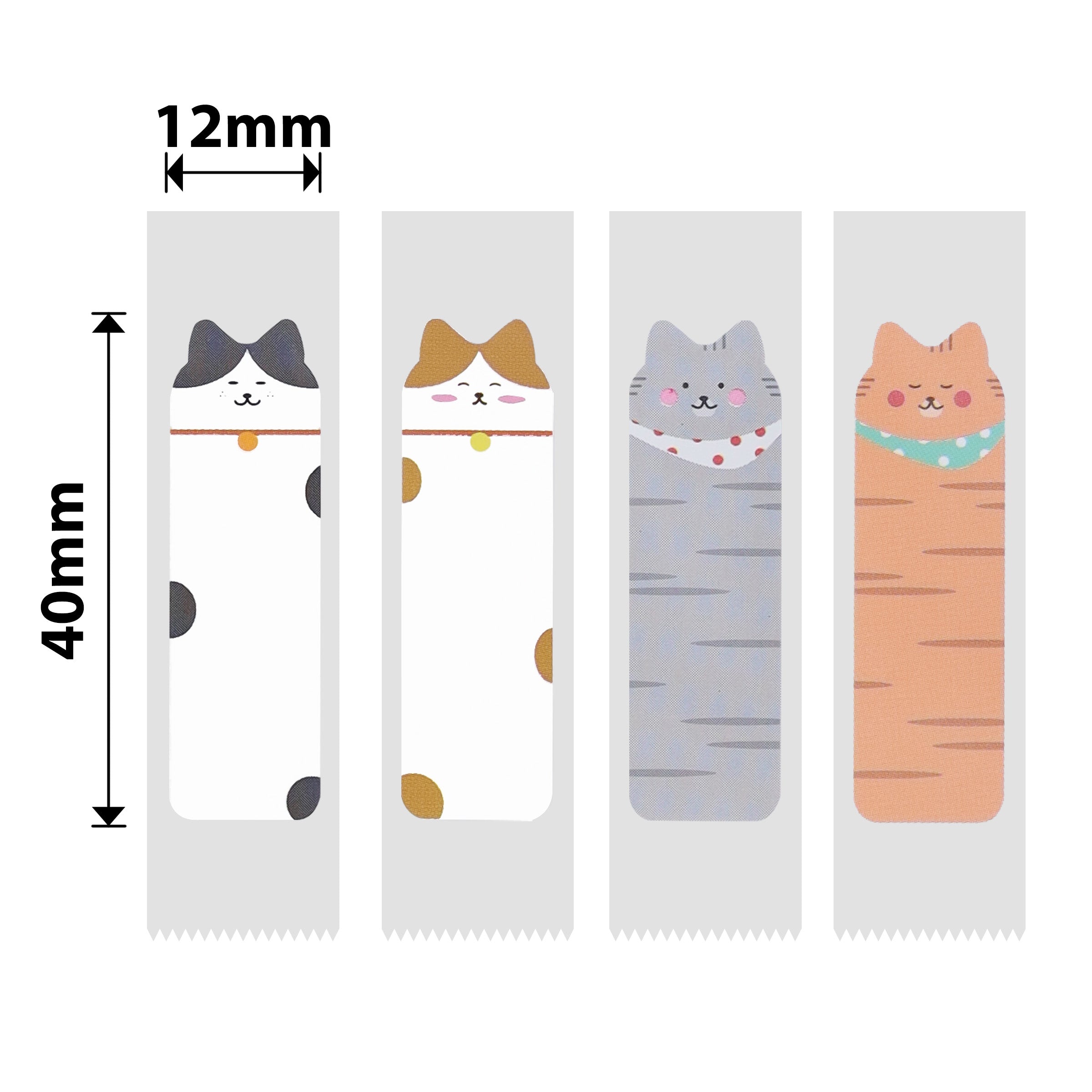 NB144 - Niimbot - D11 / D101 / D110 / H1S - 12x40mm - 155 Cat Labels