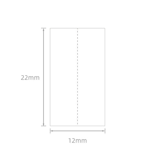 NB149 - NIIMBOT - D11 / D101 / D110 / H1S - 12*22MM - 260 THERMAL LABELS - SPLIT - WHITE