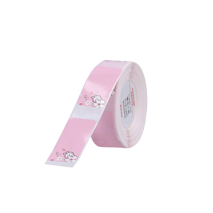 NB152 - NIIMBOT - D11 / D101 / D110 / H1S - RP14X30MM - 210 LABELS PER ROLL - PINK RABBIT DESIGN