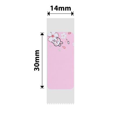 NB152 - NIIMBOT - D11 / D101 / D110 / H1S - RP14X30MM - 210 LABELS PER ROLL - PINK RABBIT DESIGN