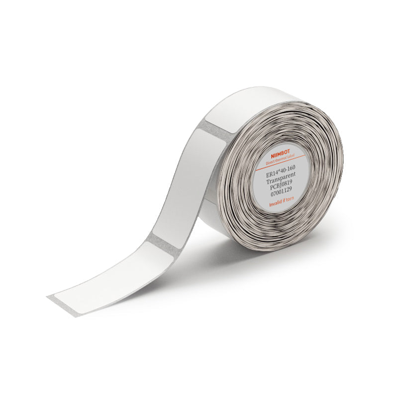 NB153 - Niimbot - D11 / D101 / D110 / H1S - 14x40mm - 160 Transparent Labels