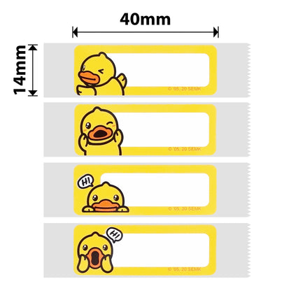 NB154 - Niimbot - D11 / D101 / D110 / H1S - 14x40mm - 160 Cute Duck Labels