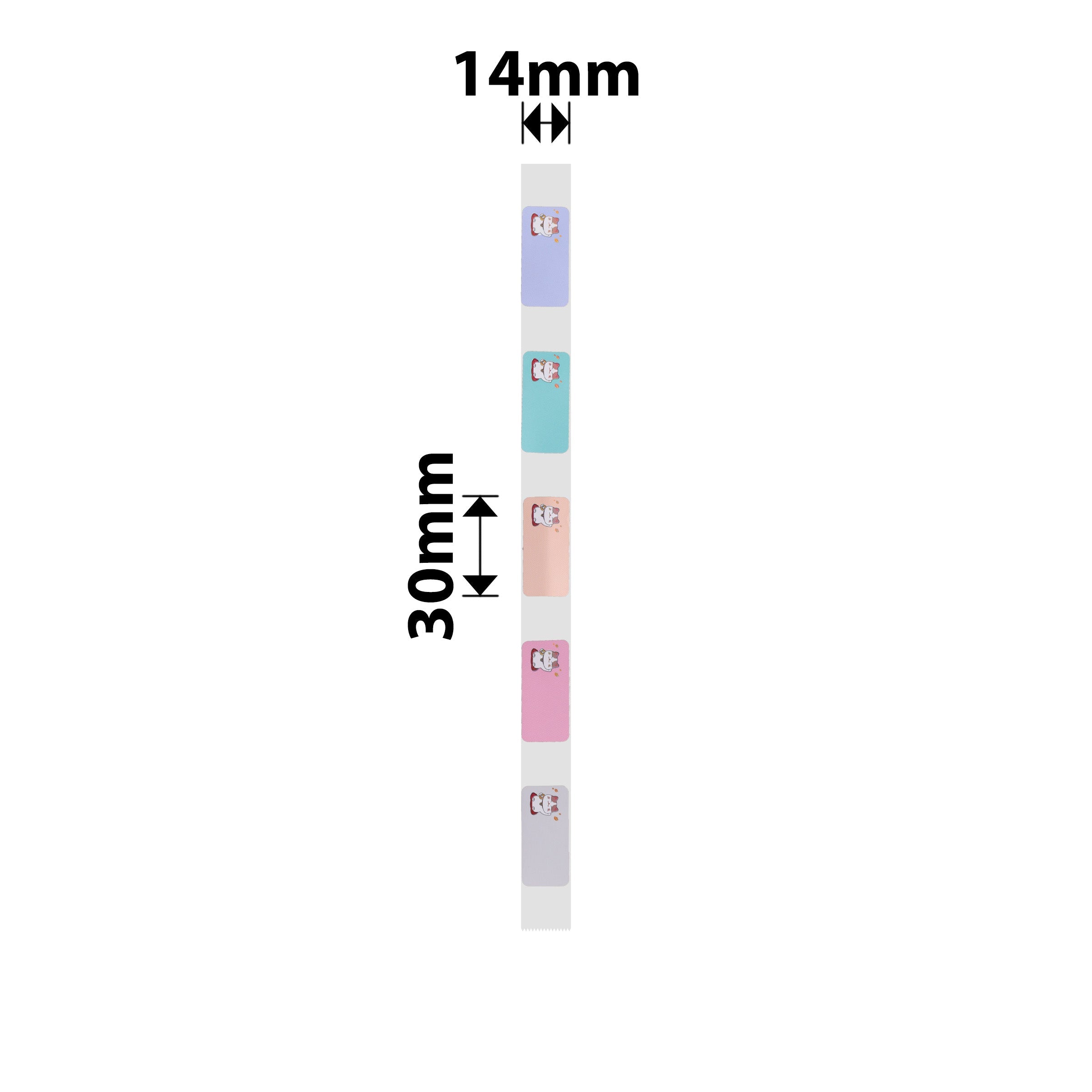 NB157 - NIIMBOT - D11 / D101 / D110 / H1S - R14X30MM - 210 LABELS PER ROLL- FORTUNE CAT DESIGN